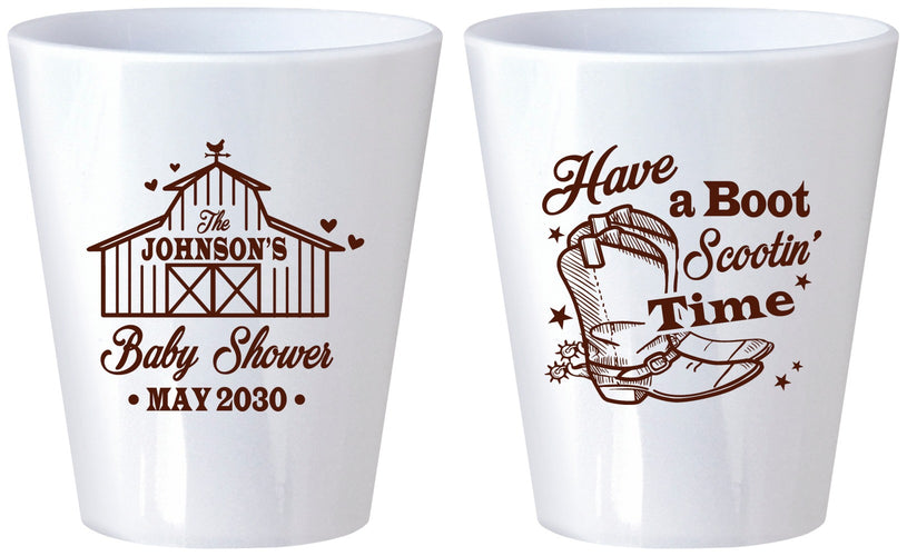 Custom Baby Shower Plastic Shot Glasses - Farm Country | 90107