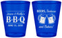 Custom Baby Shower Plastic Shot Glasses - Beers Bbq Babies | 90111
