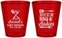 Custom Baby Shower Plastic Shot Glasses - Beers Bbq Babies | 90113