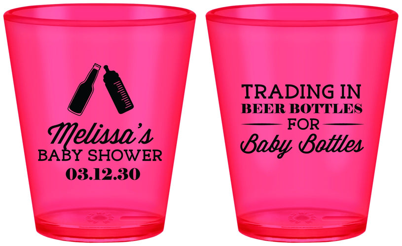 Custom Baby Shower Plastic Shot Glasses - Bottles | 90115