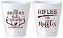 Custom Baby Shower Plastic Shot Glasses - Rifles Or Ruffles | 90122