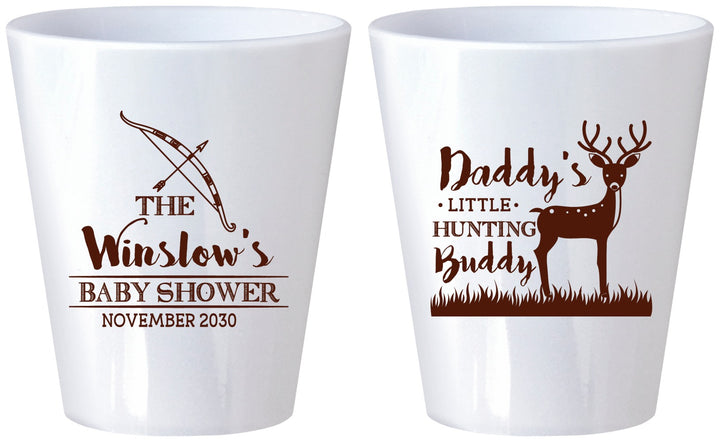 Custom Baby Shower Plastic Shot Glasses - Hunting Buddy | 90127
