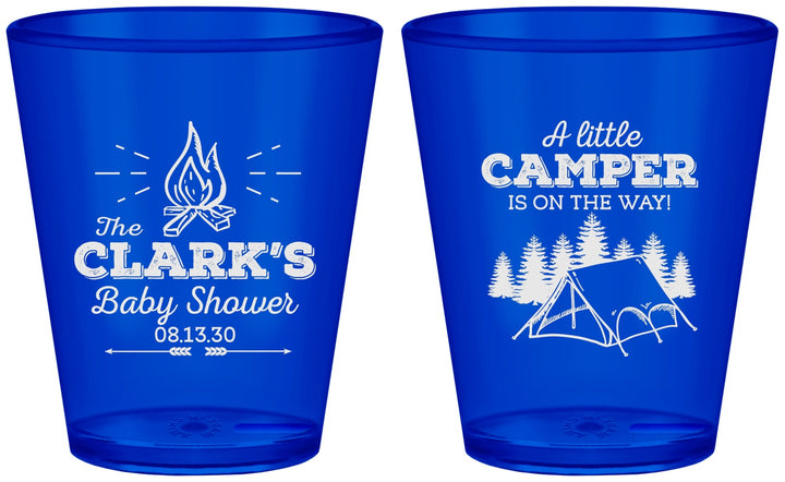 Custom Baby Shower Plastic Shot Glasses - Little Camper | 90129