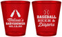 Custom Baby Shower Plastic Shot Glasses - Baseball Beer Diapers | 90132
