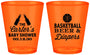 Custom Baby Shower Plastic Shot Glasses - Basketball Beer Diapers | 90133