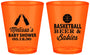 Custom Baby Shower Plastic Shot Glasses - Basketball Beer Babies | 90134