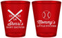 Custom Baby Shower Plastic Shot Glasses - Baseball Little Pitcher | 90137