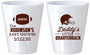 Custom Baby Shower Plastic Shot Glasses - Football Little Quarterback | 90138