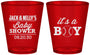 Custom Baby Shower Plastic Shot Glasses - Baseball Its A Boy | 90143