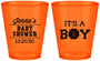 Custom Baby Shower Plastic Shot Glasses - Basketball Its A Boy | 90144