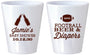 Custom Baby Shower Plastic Shot Glasses - Football Beer Diapers | 90148