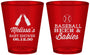 Custom Baby Shower Plastic Shot Glasses - Baseball Beer Diapers | 90149