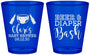 Custom Baby Shower Plastic Shot Glasses - Beer Diapers Bash | 90151
