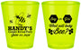 Custom Baby Shower Plastic Shot Glasses - Gender Reveal Bee | 90152