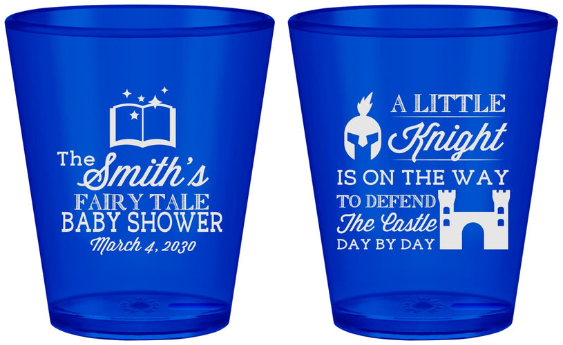 Custom Baby Shower Plastic Shot Glasses - Little Knight | 90175