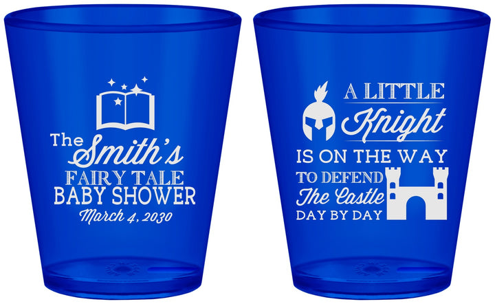 Custom Baby Shower Plastic Shot Glasses - Little Knight | 90175