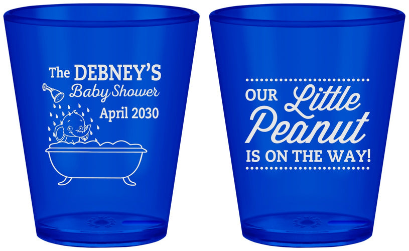 Custom Baby Shower Plastic Shot Glasses - Little Peanut | 90180