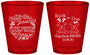 Custom Baby Shower Plastic Shot Glasses - Christmas Gender Reveal | 90193