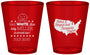 Custom Baby Shower Plastic Shot Glasses - Red White Blue | 90197