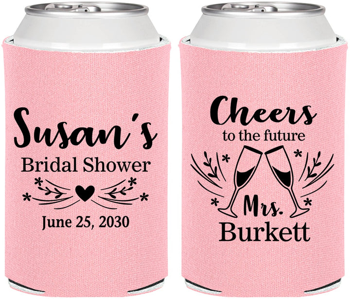 Personalized Bridal Shower Can Coolers - Future Mrs | 100005