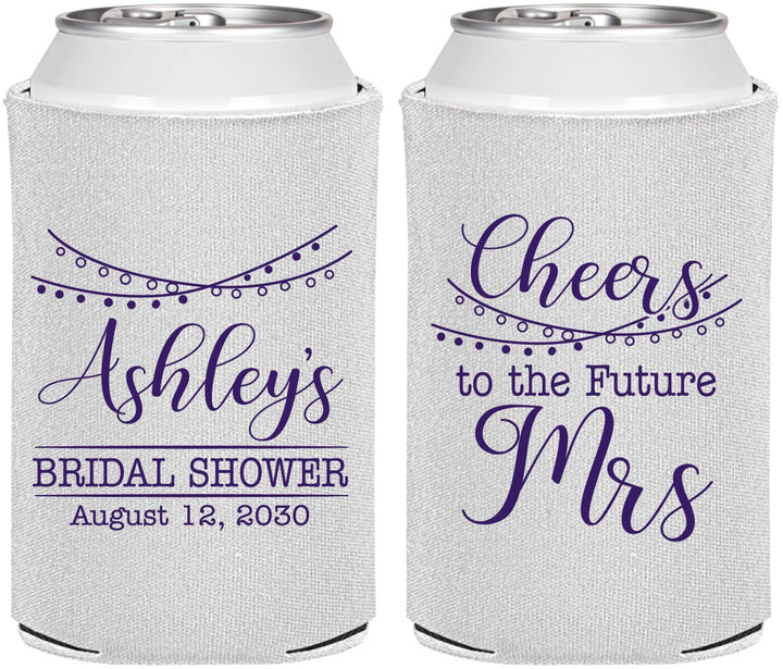 Personalized Bridal Shower Can Coolers - Future Mrs | 100018