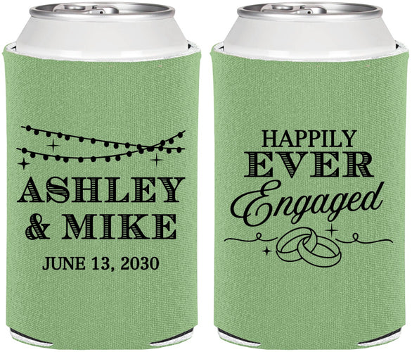 Personalized Engagement Can Coolers - Happily Ever Engaged | 10006