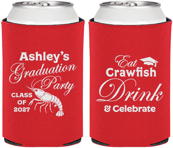 Personalized Graduation Can Coolers - Class Of 2027 Crawfish Boil | 130000