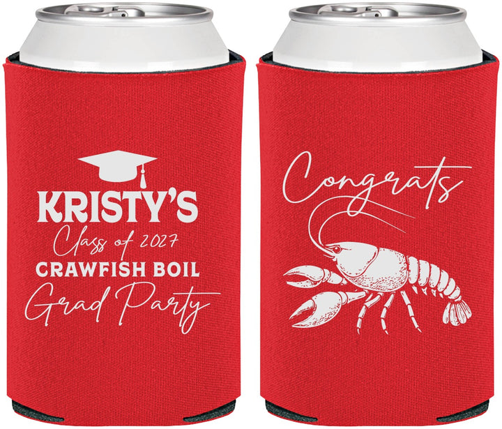 Personalized Graduation Can Coolers - Class Of 2027 Crawfish Boil | 130003