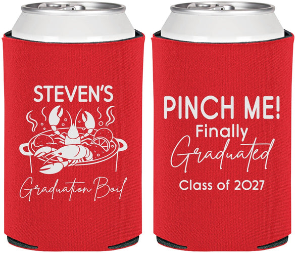 Personalized Graduation Can Coolers - Class Of 2027 Crawfish Boil | 130004