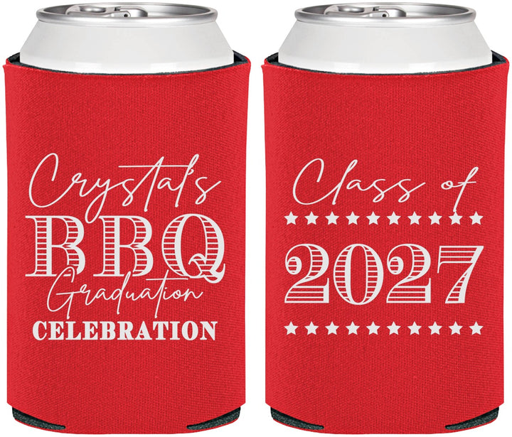 Personalized Graduation Can Coolers - Class Of 2027 Bbq | 130005