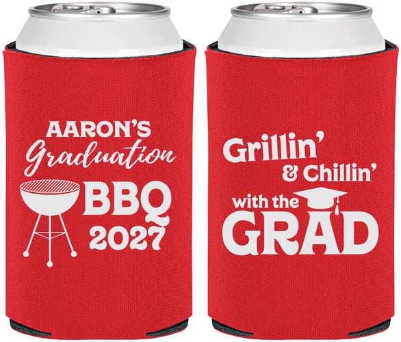 Personalized Graduation Can Coolers - Class Of 2027 Bbq | 130007