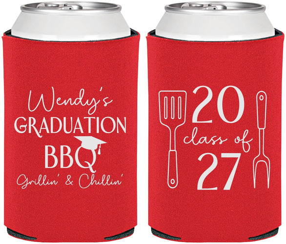Personalized Graduation Can Coolers - Class Of 2027 Bbq | 130008
