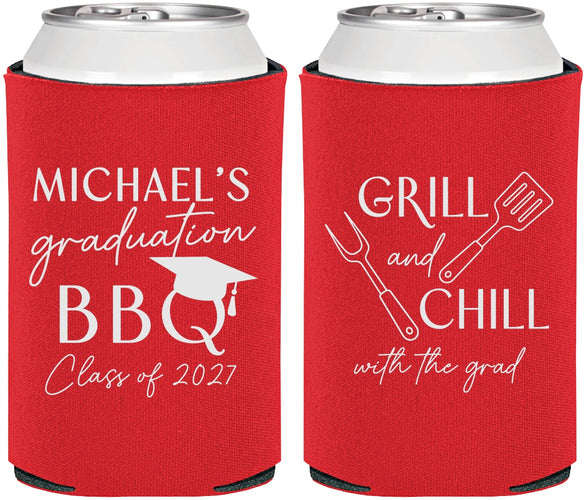 Personalized Graduation Can Coolers - Class Of 2027 Bbq | 130009