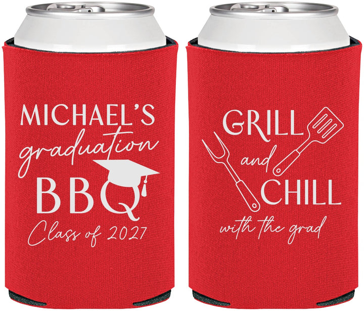 Personalized Graduation Can Coolers - Class Of 2027 Bbq | 130009