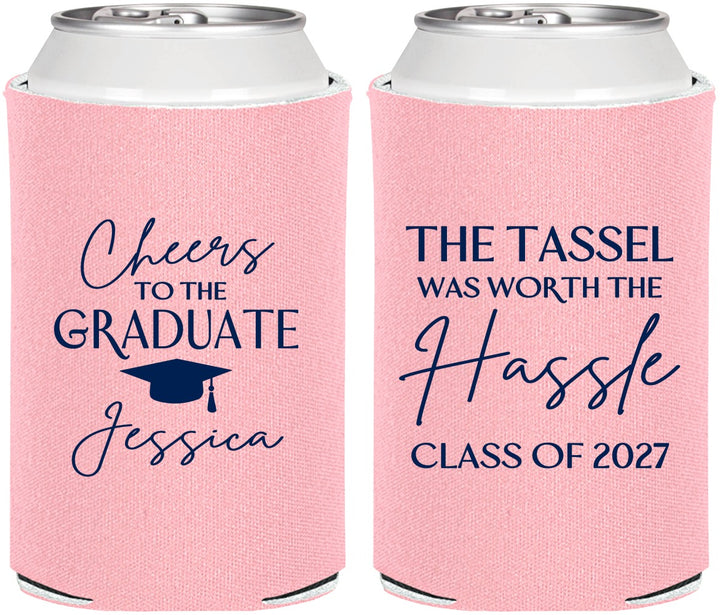 Personalized Graduation Can Coolers - Class Of 2027 Tassel Hassel | 130010