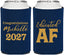 Personalized Graduation Can Coolers - Class Of 2027 Educated Af | 130018
