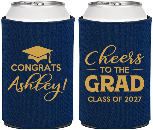 Personalized Graduation Can Coolers - Class Of 2027 Cheers Grad | 130020