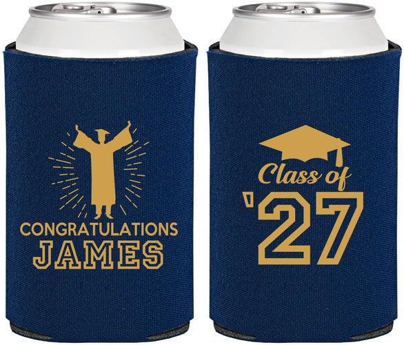 Personalized Graduation Can Coolers - Class Of 2027 Congratulations | 130024