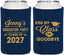 Personalized Graduation Can Coolers - Class Of 2027 Kiss Class Goodbye | 130028