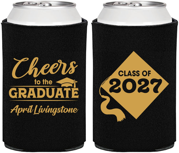Personalized Graduation Can Coolers - Class Of 2027 Tassel Hassel | 130033