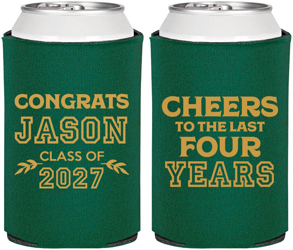 Personalized Graduation Can Coolers - Class Of 2027 Last Four Years | 130036