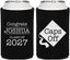 Personalized Graduation Can Coolers - Class Of 2027 Caps Off | 130045