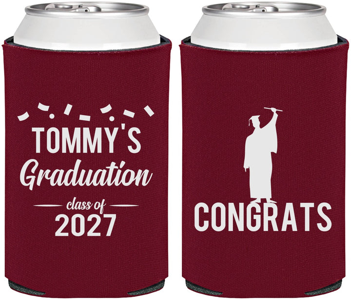 Personalized Graduation Can Coolers - Class Of 2027 Congrats | 130046