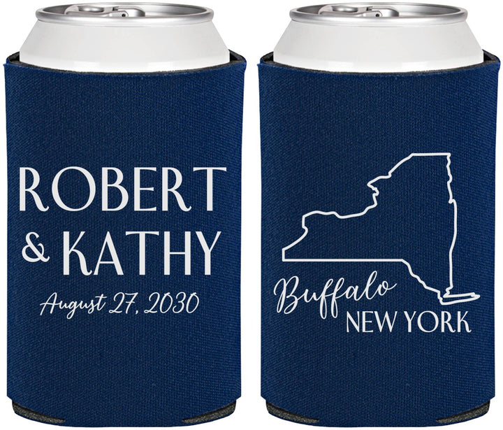 Personalized Wedding Can Coolers - New York | 131