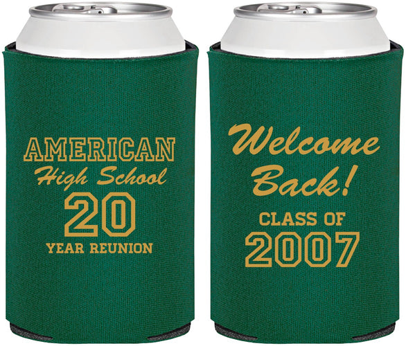 Personalized Class Reunion Can Coolers - Class Of 2007 20 Year | 140001