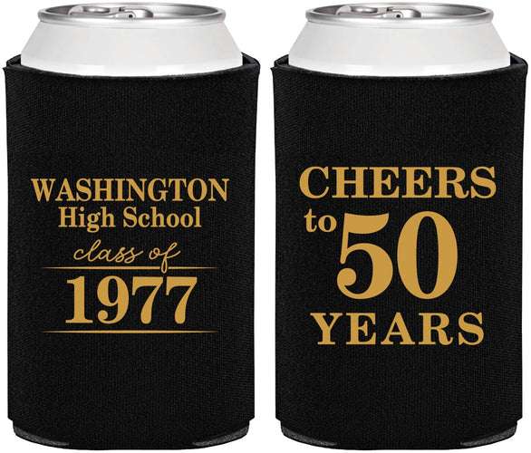 Personalized Class Reunion Can Coolers - Class Of 1977 50 Year | 140004
