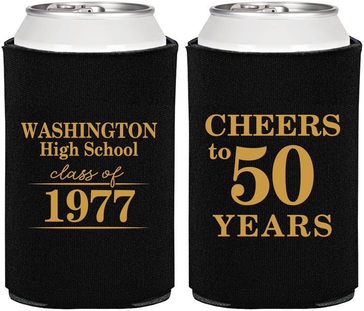 Personalized Class Reunion Can Coolers - Class Of 1977 50 Year | 140004