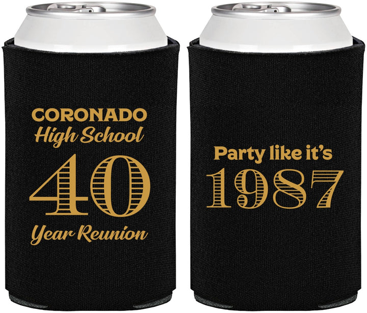 Personalized Class Reunion Can Coolers - Class Of 1987 40 Year | 140008