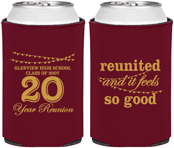 Personalized Class Reunion Can Coolers - Class Of 2007 20 Year | 140011