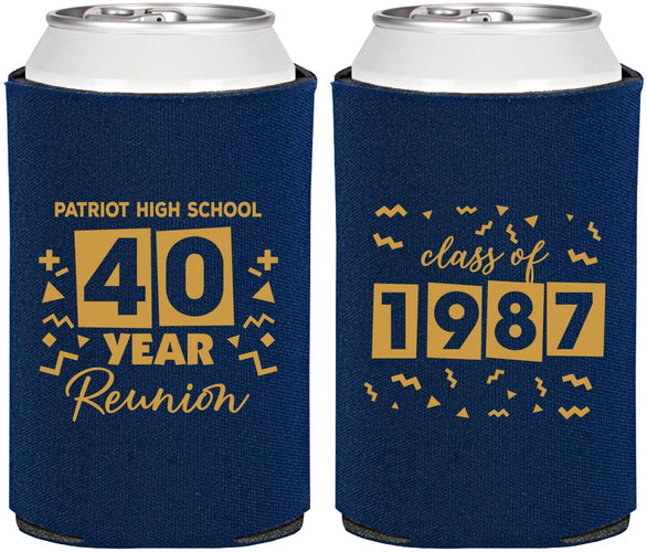 Personalized Class Reunion Can Coolers - Class Of 1987 40 Year | 140018